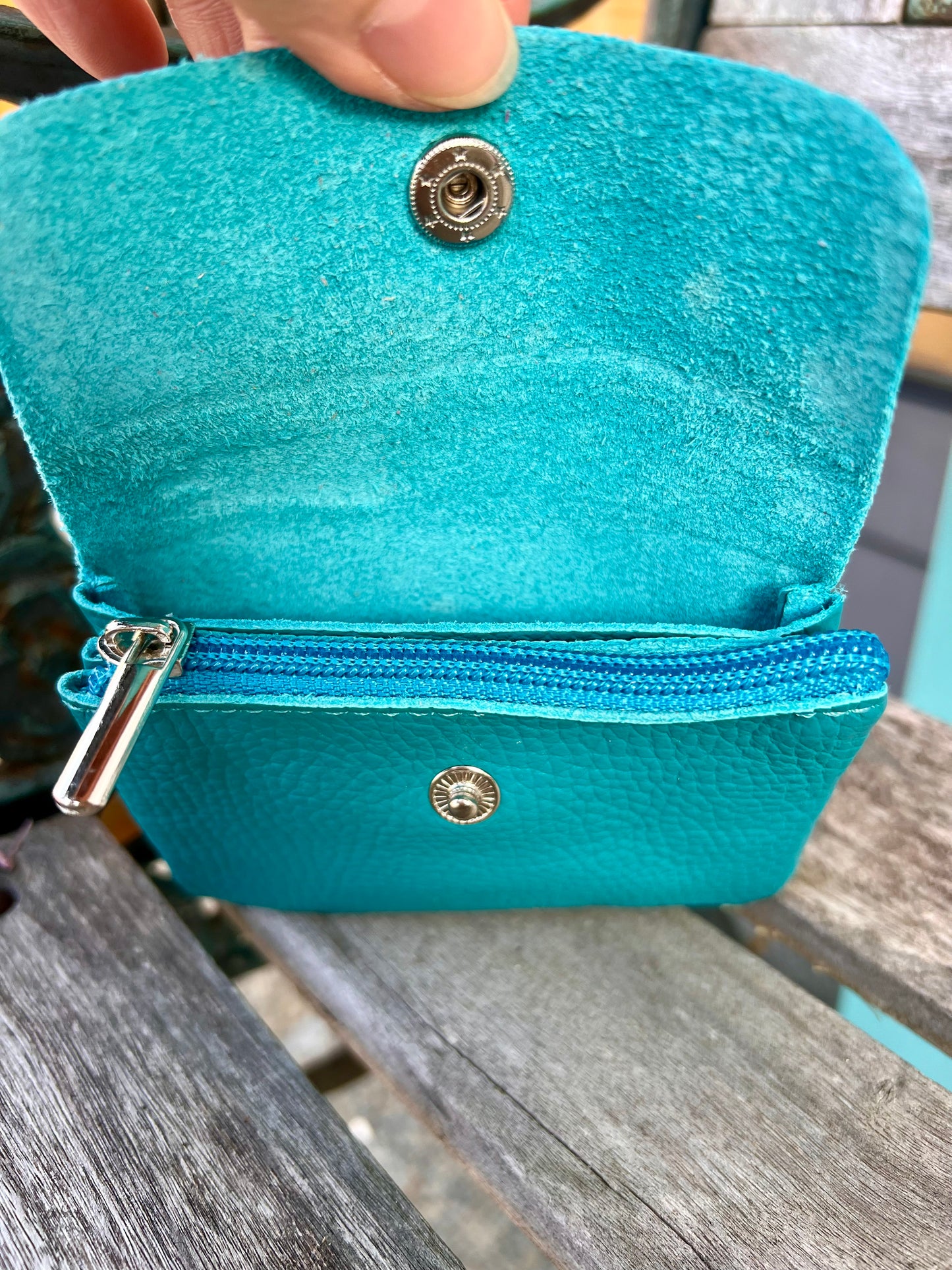 Leder Geldbörse klein