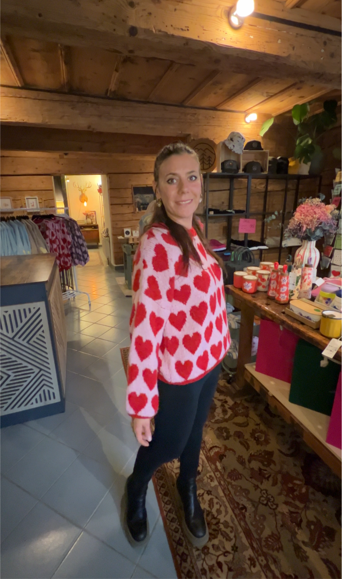 Kuscheliger Herz-Pulli – Made in Italy