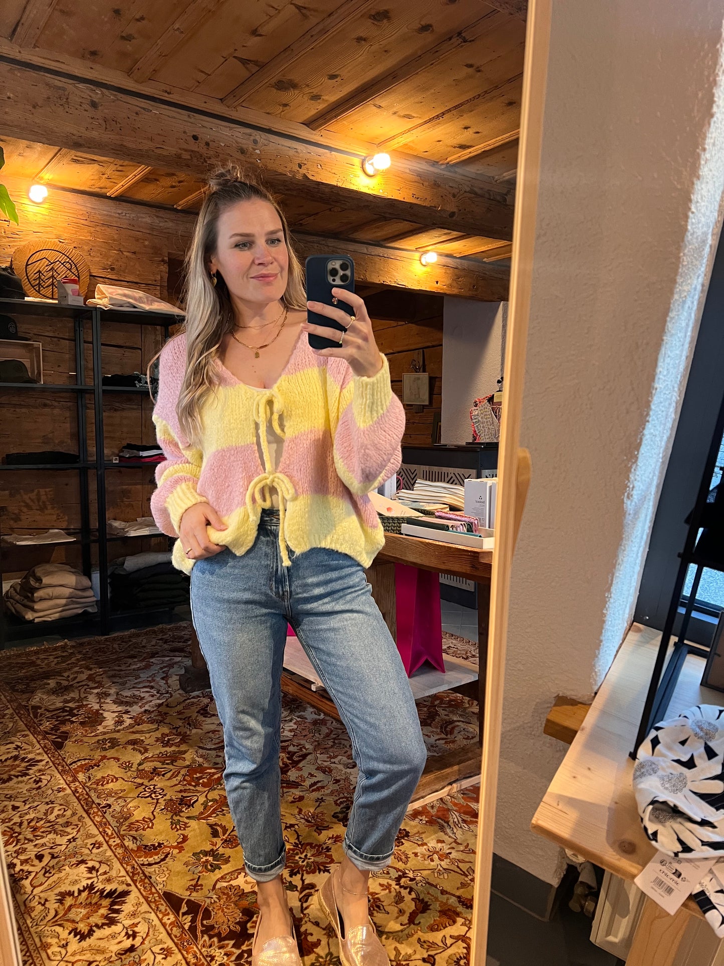 Cardigan gestreift