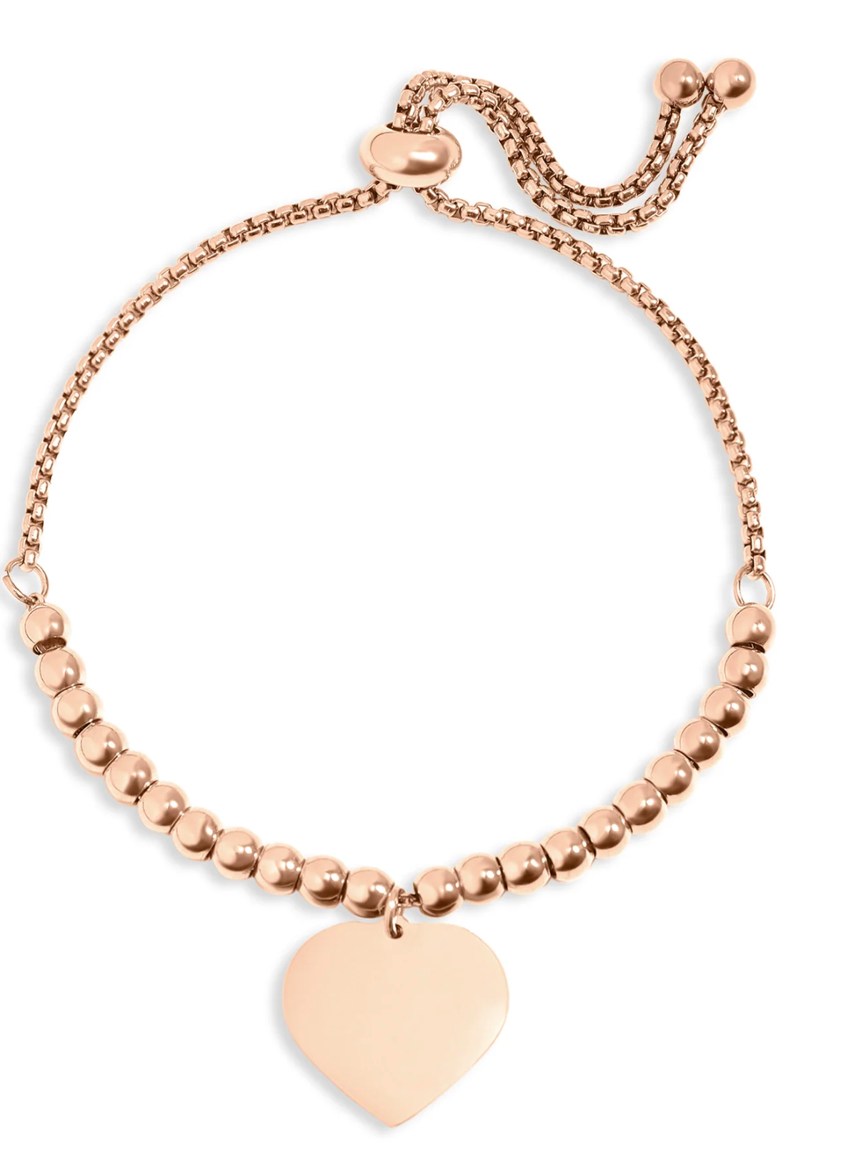 Individualisierbares Herzarmband größenverstellbar