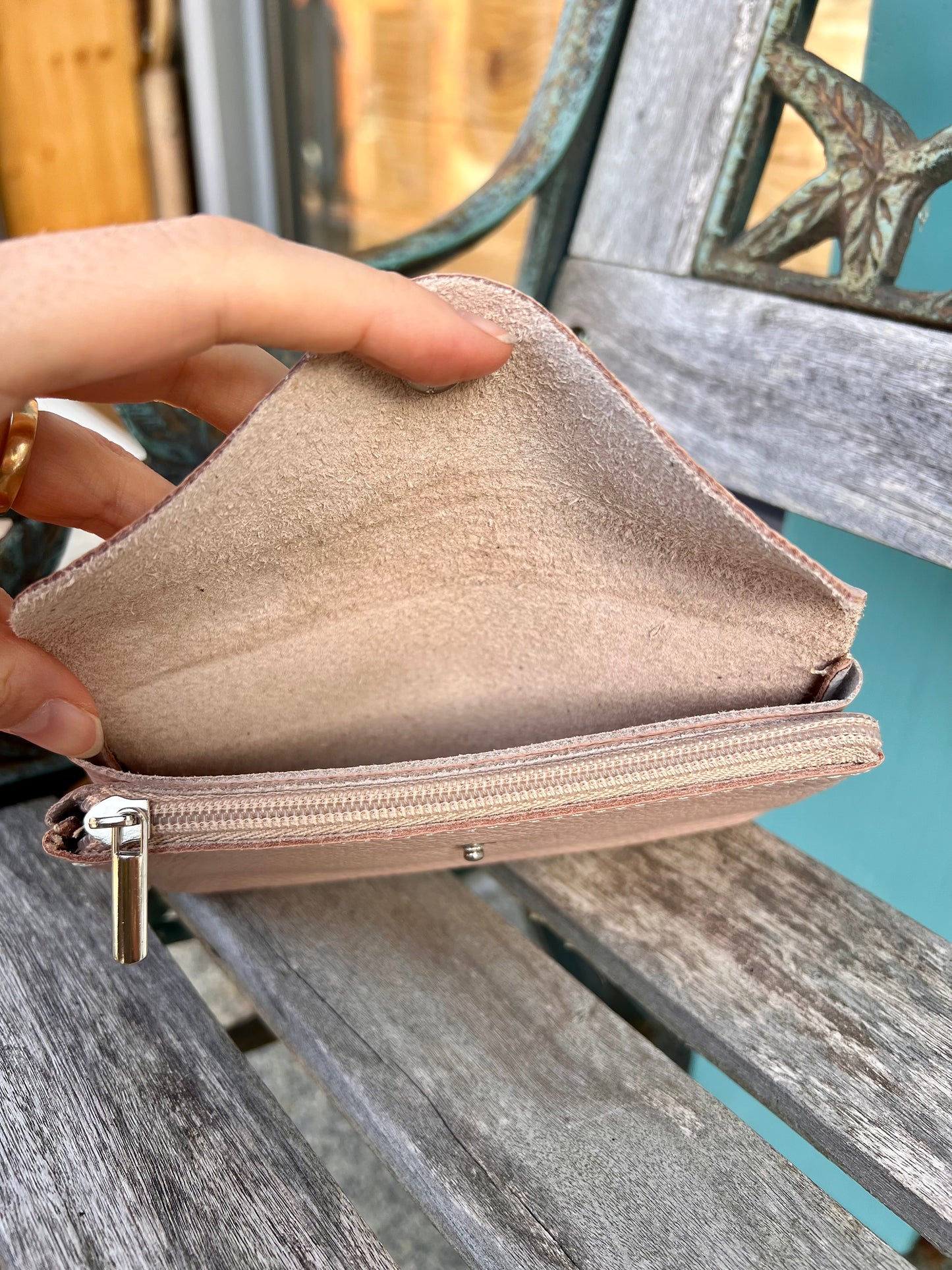 Leder Geldbörse