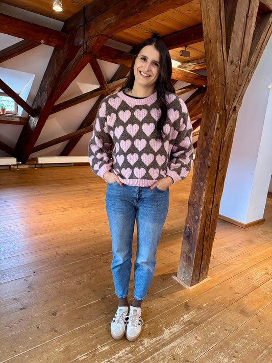 Kuscheliger Herz-Pulli – Made in Italy
