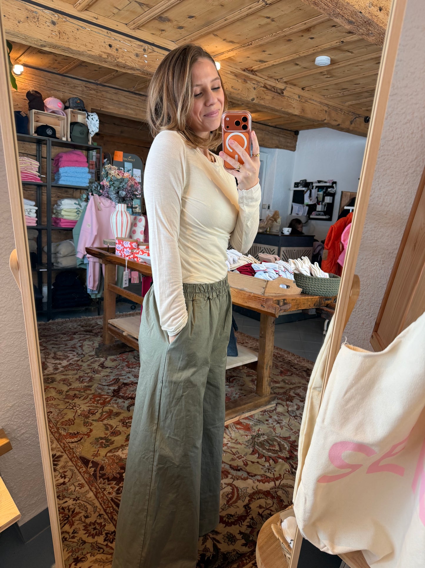 Baumwollhose „Wide Ease“