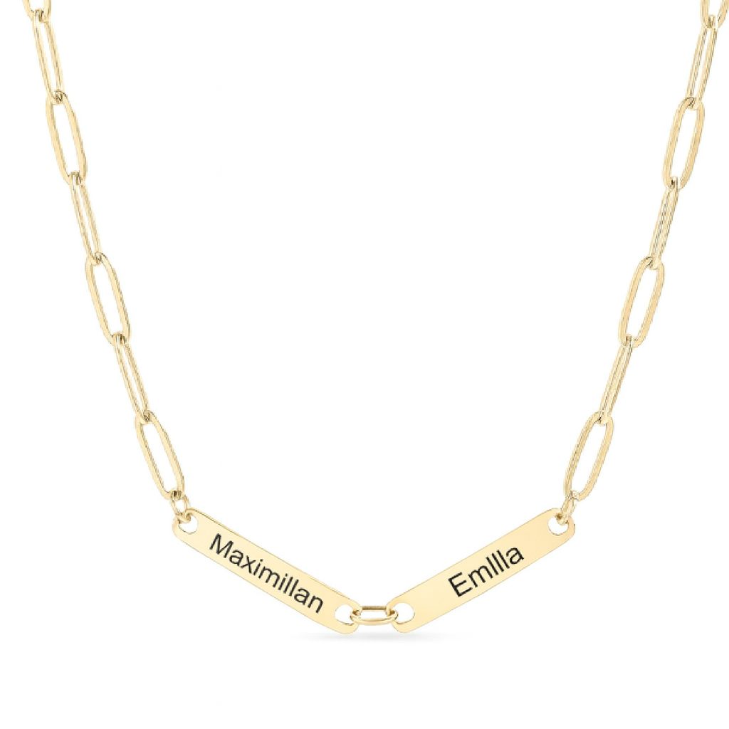 Individualisierbare Paperclipkette