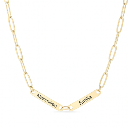 Individualisierbare Paperclipkette