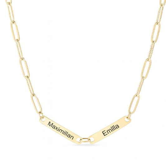 Individualisierbare Paperclipkette