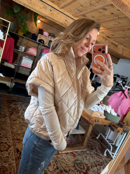 Steppweste beige | B-Ware