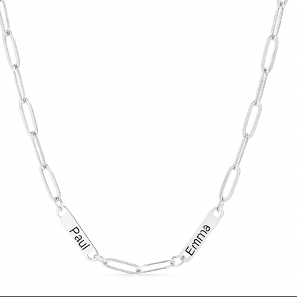 Individualisierbare Paperclipkette