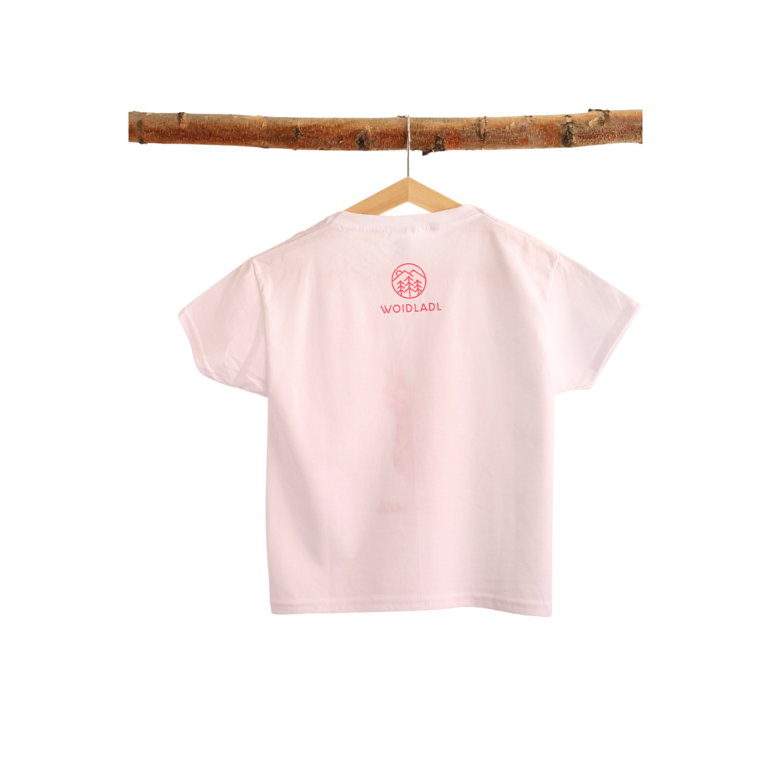 Kinder Shirt Woidhirsch weiß